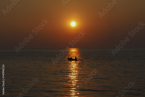 Sunset by the sea. Galippoli, Canakkale / Turkey. © osman