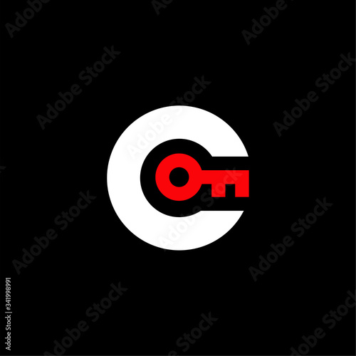 Vector Logo Letter Safety Security Key C