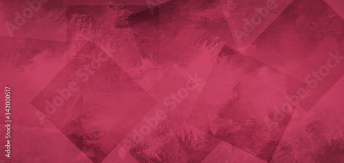 Pink grunge background. Abstract vintage geometric illustration with layers
