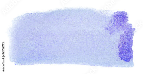 Blue watercolor stain on a white background.