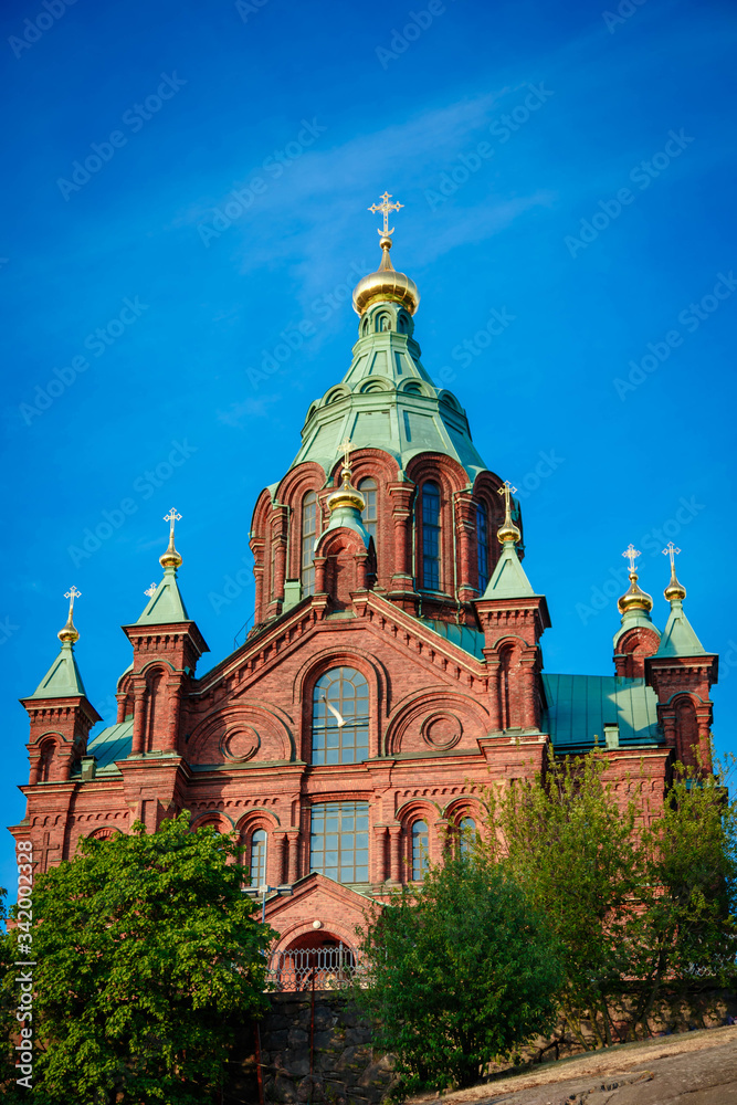 Helsinki. Cathedral of the Assumption, 1868. Arch. AM GORNOSTAYEV. The largest Orthodox cathedral in North and West Europe