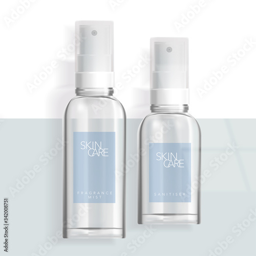 Vector Alcohol Hair Shimmer Fragrance Antibacterial Aroma Water Spray Bottle