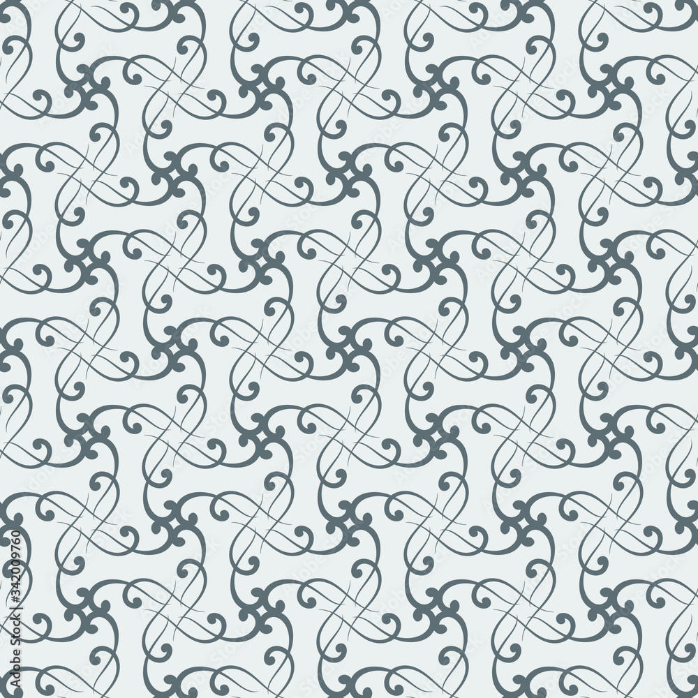 Seamless vector in geometric ornamental style. Seamless vector in geometric ornamental style.