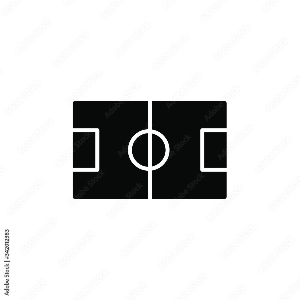 football field icon vector illustration glyph design