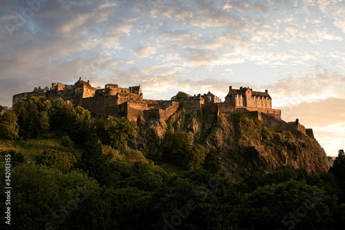 Fototapet edinburgh castle scotland