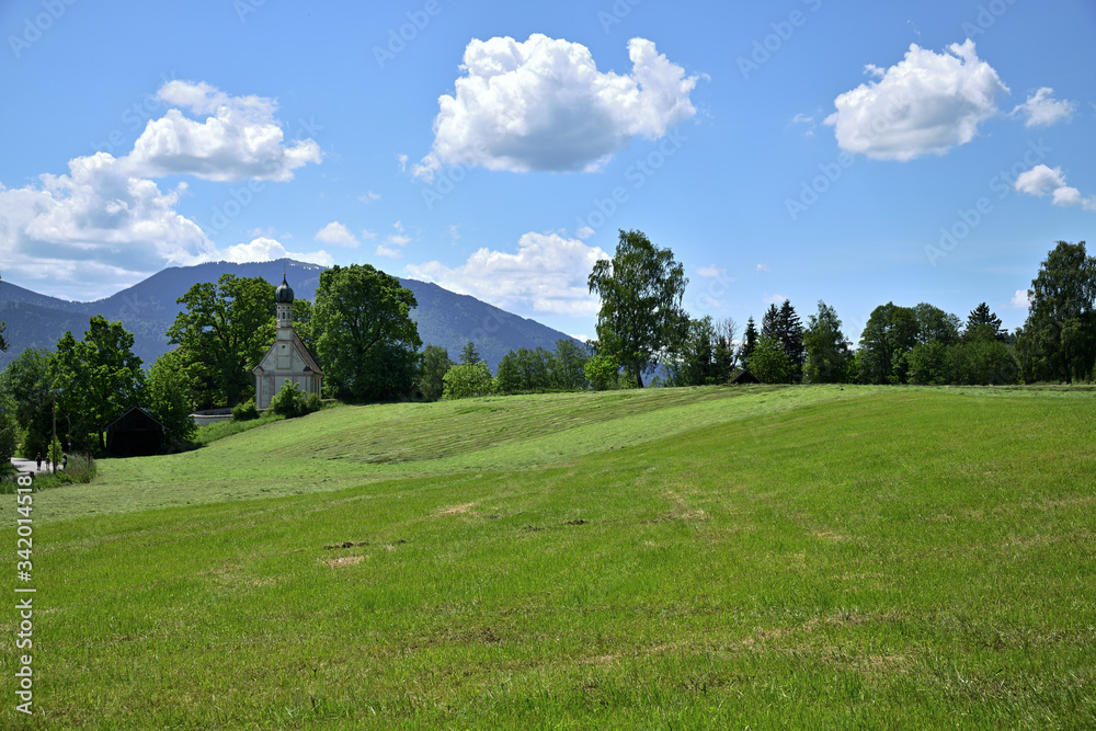 Idylle am Ramsachkircherl bei Murnau am Staffelsee Idylle am Ramsachkircherl bei Murnau am Staffelsee