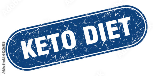 keto diet sign. keto diet grunge blue stamp. Label