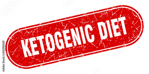 ketogenic diet sign. ketogenic diet grunge red stamp. Label