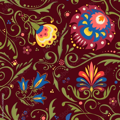 seamless floral pattern © Veronica