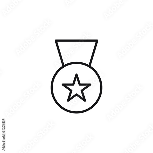 medal icon vector illustration outline design