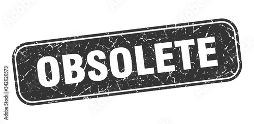 obsolete stamp. obsolete square grungy black sign