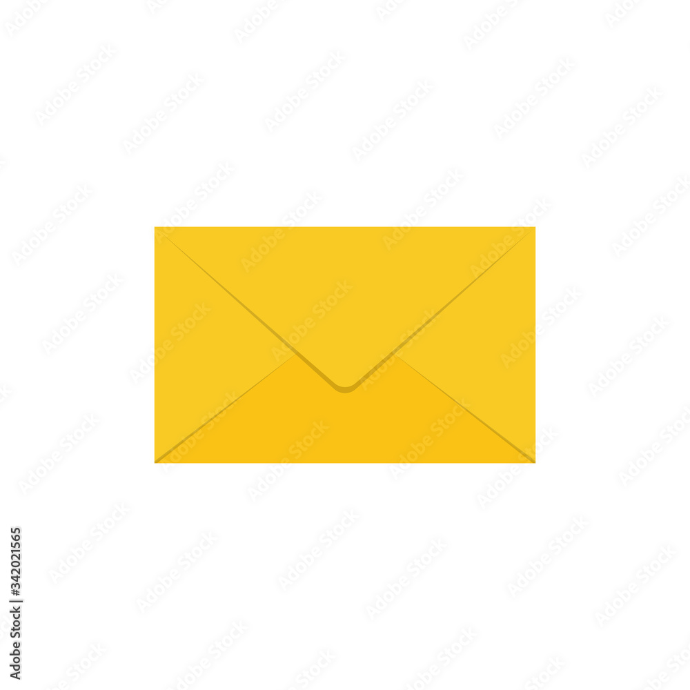 Envelope icon flat style simple design Envelope icon flat style simple design