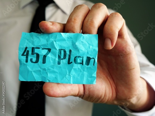 The inscription 457 Plan for your blog.