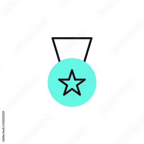 medal icon vector illustration modern design