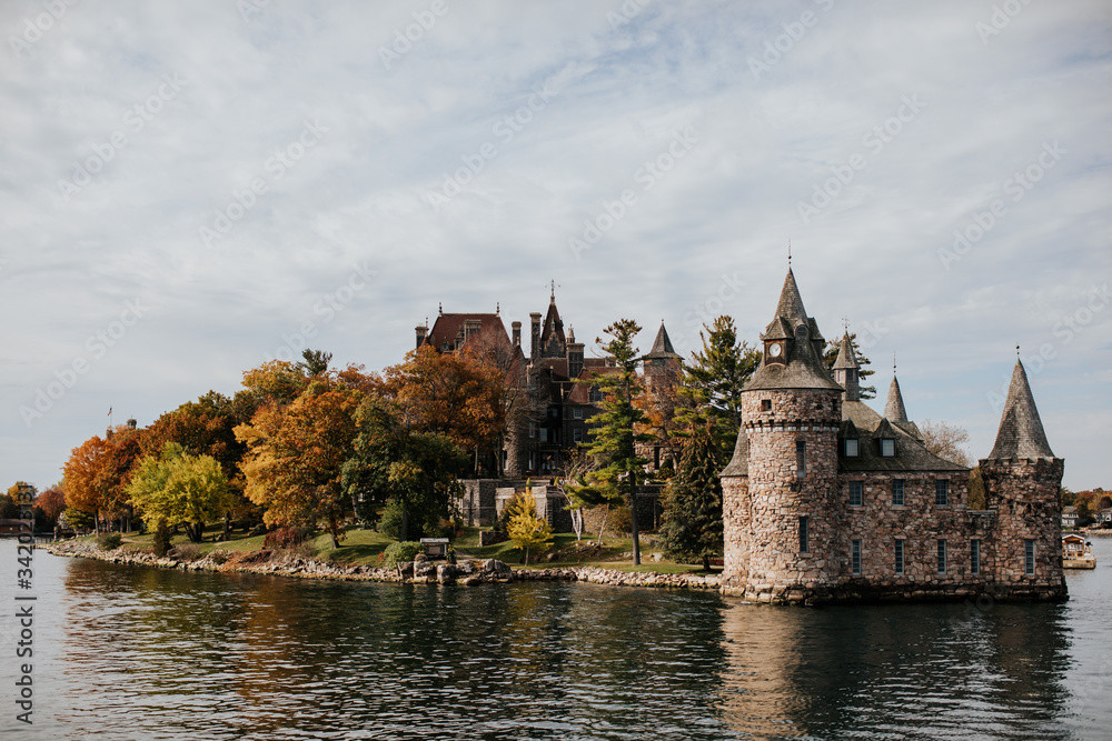 Chateau de boldt située dans l'archipel des mille-îles en Ontario