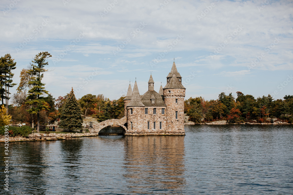 Chateau de boldt située dans l'archipel des mille-îles en Ontario