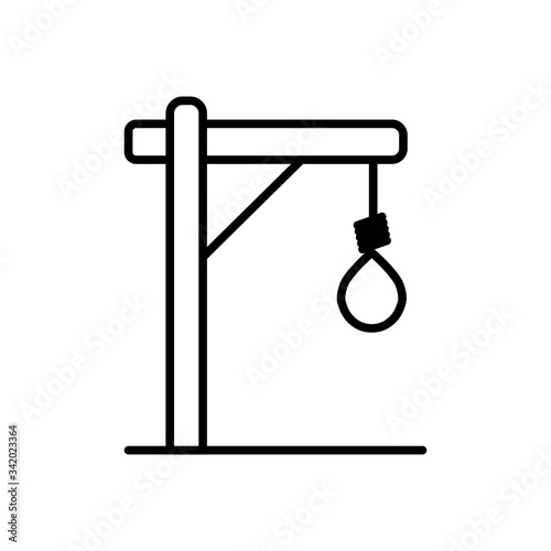 Gallows vector icon sign symbol