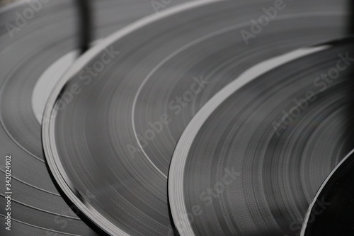 Blurred Motion Of Records