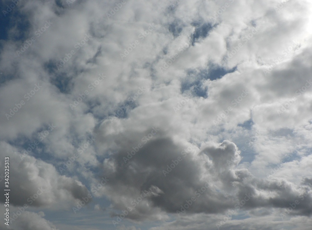 Beautiful blue sky with clouds background. Sky clouds. Air and fluffy clouds in the blue sky on a sunny day, background texture. Copy space for your text. Beautiful blue sky with clouds background. Sky clouds. Air and fluffy clouds in the blue sky on a sunny day, background texture. Copy space for your text.