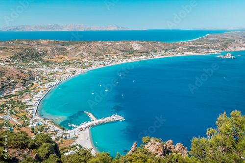 Overview, panorama of Kos island, Dodecanese, Greece