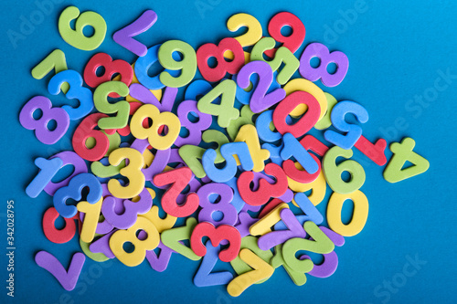 educational toy. wooden toy. numeral. training account. child development. geometric figures. colorful numbers