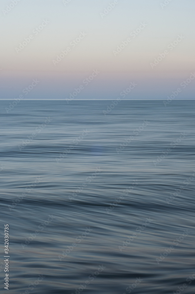 blue sky and water. long exposure sea. Evening sea. Gradient. blue sky and water. long exposure sea. Evening sea. Gradient.