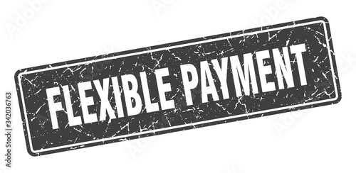 flexible payment stamp. flexible payment vintage black label. Sign