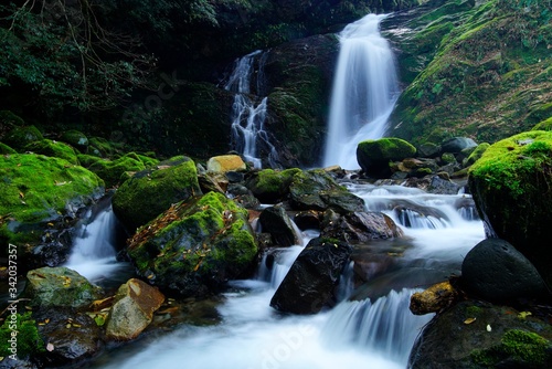 Waterfall in deep mountain