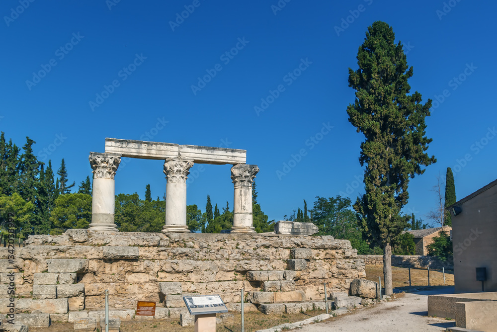 Octavia temple in Ancient Corinth, Greece