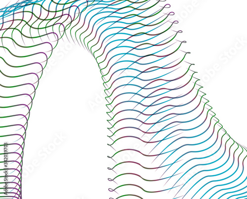 Abstract background blend wave line design for Wallpaper, Banner, Background, Card, Book Illustration, landing page