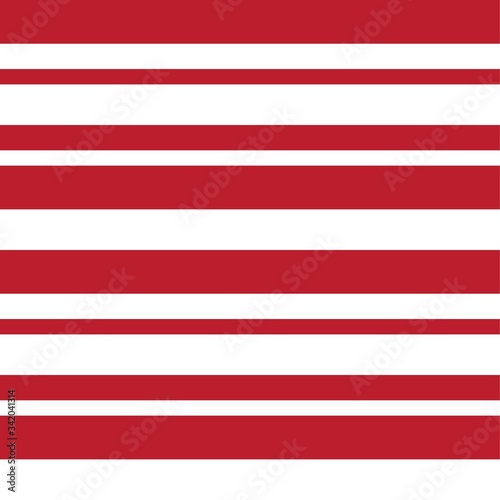 Red Stripe seamless pattern background in horizontal style