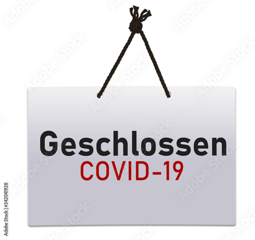 Corona-Schild photo