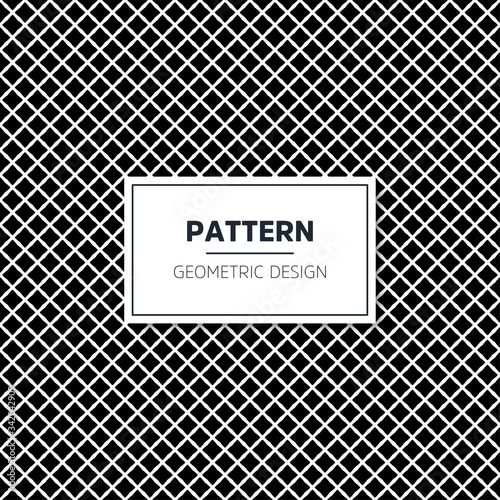 Seamless geometric black and white pattern