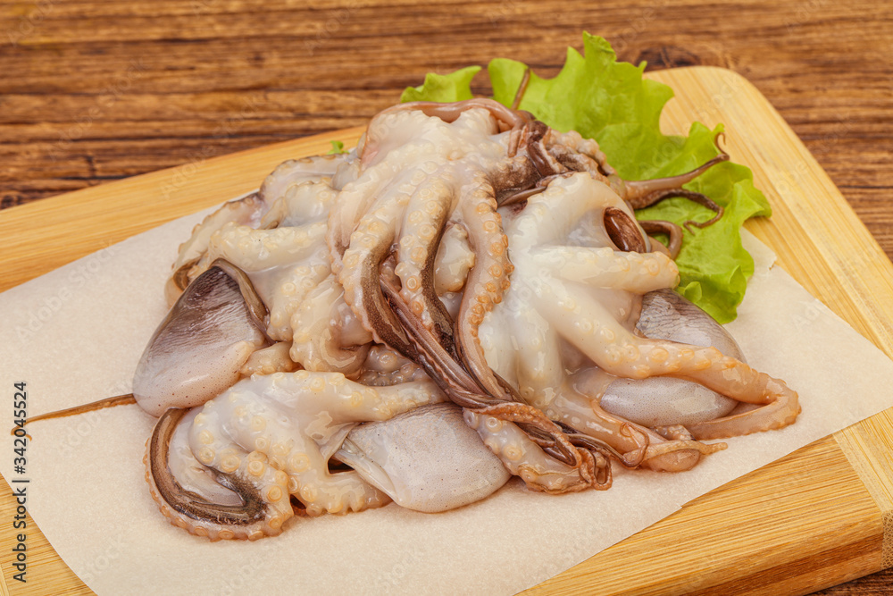 Raw seafood - octopus for cooking Raw seafood - octopus for cooking