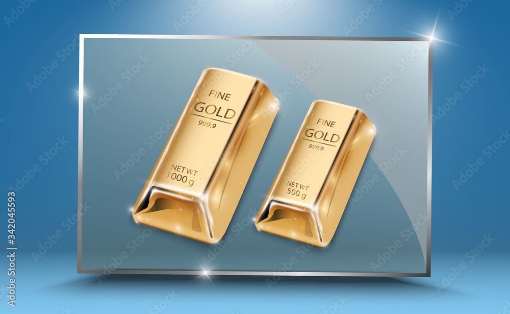 Gold bar isolated on transparent background. Gold bar isolated on transparent background.