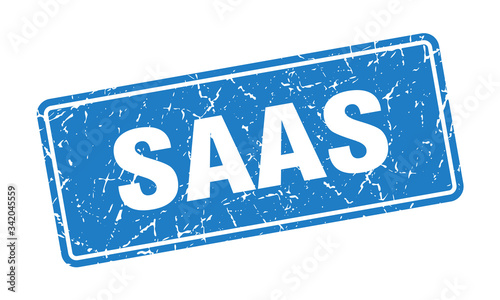 saas stamp. saas vintage blue label. Sign