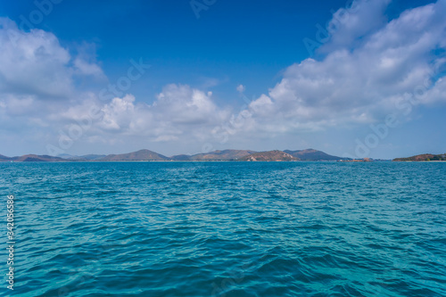 Perfect sky and ocean,Caribbean Paradise  © banjongseal324