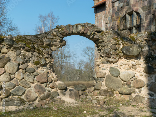 old stone circular arch