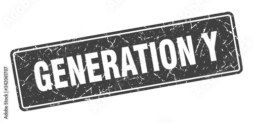 generation y stamp. generation y vintage black label. Sign