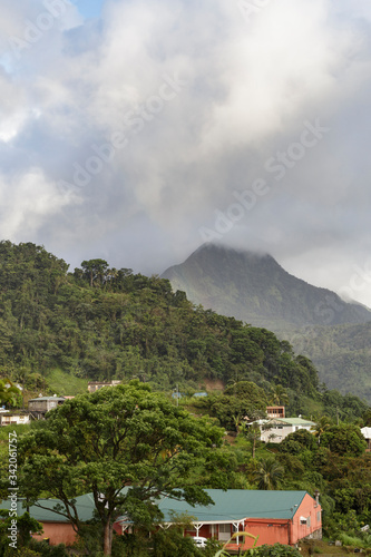 The tropical island of Martinique.
