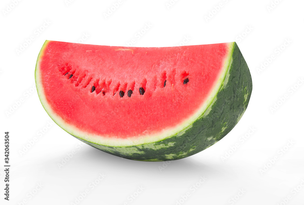 Sliced ripe watermelon isolated on white background Sliced ripe watermelon isolated on white background