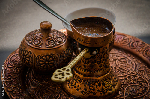 Traditional Turkish coffee served in Bosnia, Sarajevo