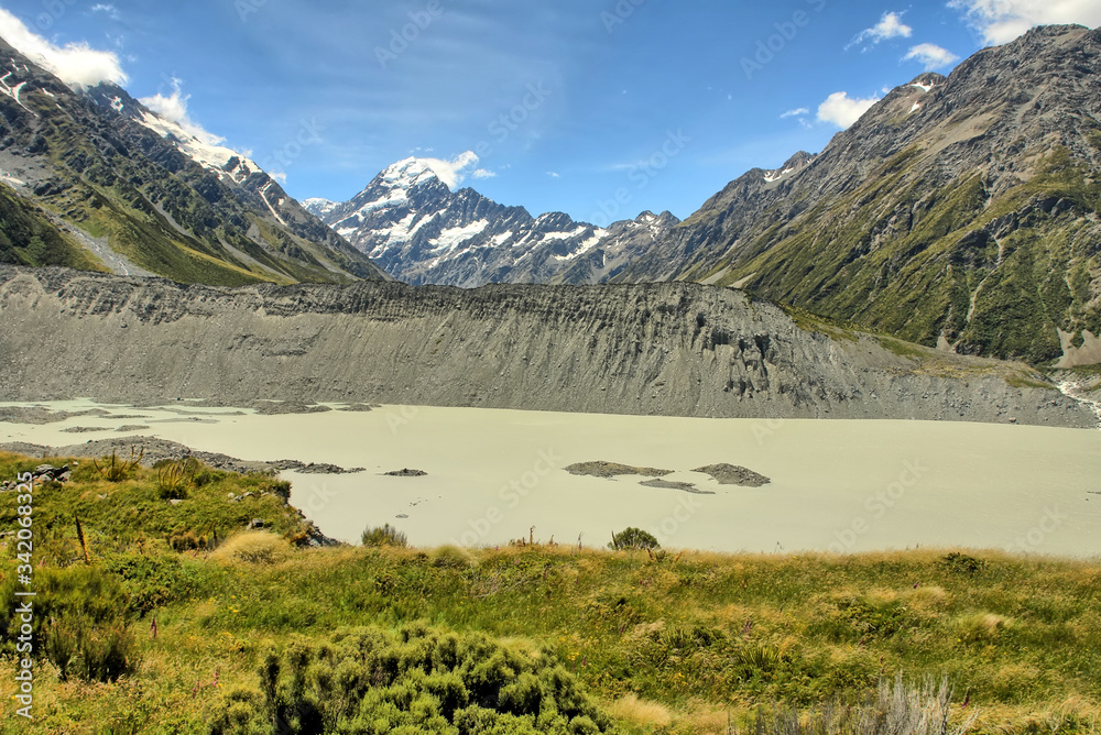 Kea Point in Mount Cook National Park in the South Island of New Zealand