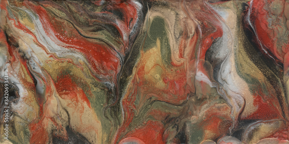 Impresionante textura con resina epoxi que combina tonos cálidos y