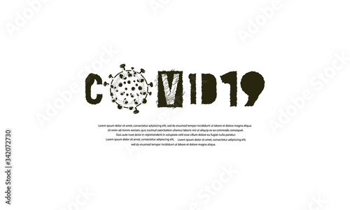 Vector illustration virus, covid-19. Novel coronavirus. Coronavirus outbreak concept. covid coronavirus infection.