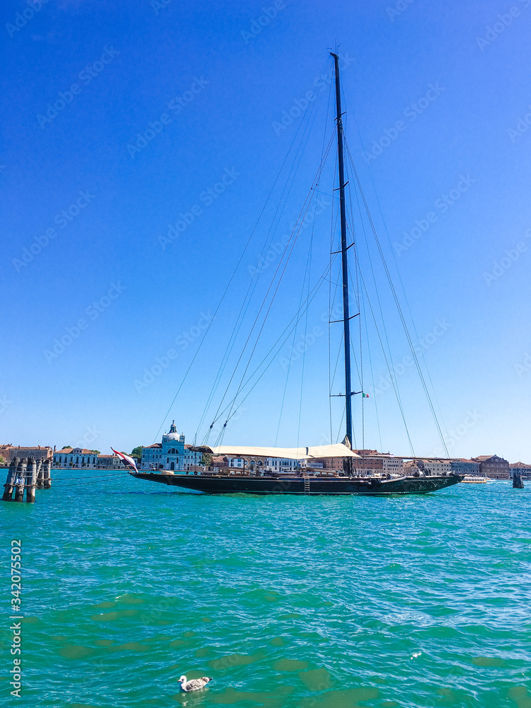 Photo of a landscape of The Grand Canal in Venice Photo of a landscape of The Grand Canal in Venice