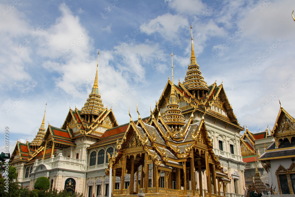Bangkok Grand Palace with a golden part