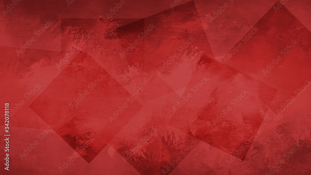 Vintage red layers texture background with geometric shapes. Beautiful modern banner design