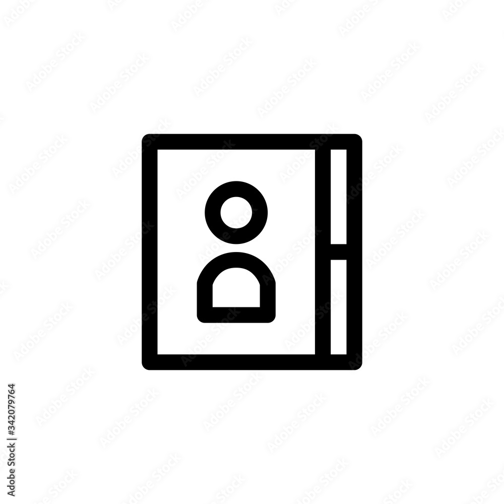 Contact User Interface Outline Icon Logo Vector Illustration
Contact User Interface Outline Icon Logo Vector Illustration