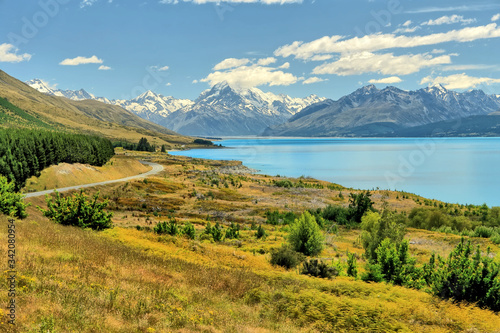 Lake Pukaki on New Zealand's South Island.